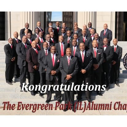 Evergreen Park Alumni Chapter of Kappa Alpha Psi Fraternity, Inc. chartered, Aug. 27, 1993 has a bonding experience that fosters a unique fraternal brotherhood.