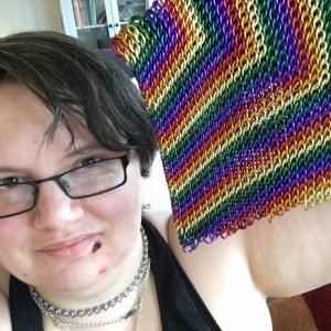 By Vic: Chainmaille artisan, Cat person, Outcast extraordinaire. Queer, AuDHD, disabled and Proud. Join me in my quest for world acceptance! They/them