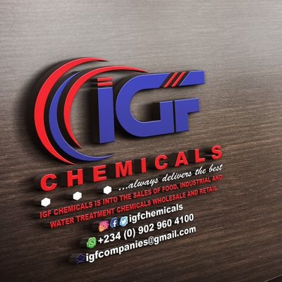 igfchemicals's profile picture. Hello Everyone, I'm into the sales of FOOD, INDUSTRIAL & WATER TREATMENT CHEMICALS, Wholesale & Retail.... Pick up your 📞 and start dialling +2349029604100