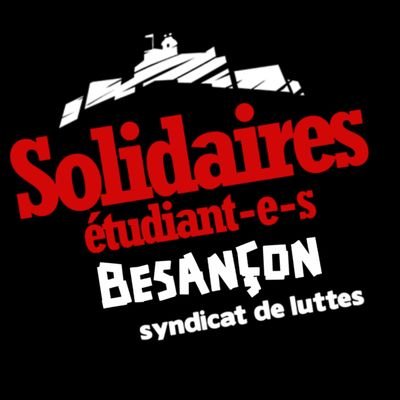 Syndicat étudiant de luttes à Besançon. Membre de @SolidairesEtu et de @UnionSolidaires
Mail : solidairesetubesancon@gmail.com