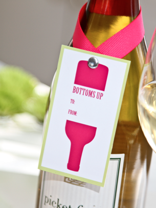 Drink me tags are classy & clever wine bottle gift tags! Cheers.
