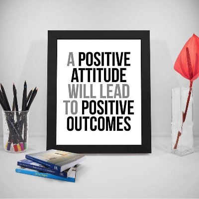 A Positive attitude will lead to Positive Outcomes.😊