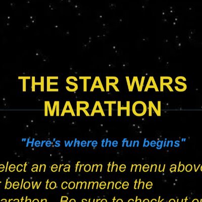 The Star Wars Marathon