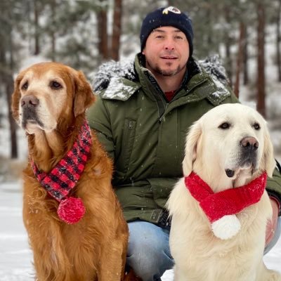 Outdoor loving Golden Retriever family adventuring and exploring all that nature provides.