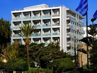 Hotel located in Rhodes town, just across the casino and Elli beach.