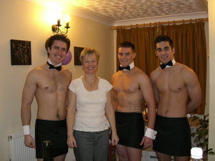 Butler Boss, wife and mother, hen night specialist, UK based buff butler service.