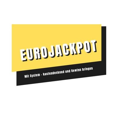 Spiele mit uns Eurojackpot!
Kostendeckend und Gewinn bringen!
Bau dir ein zusatz Einkommen auf!