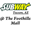 Subway at the Foothills Mall is locally owned and operated. We love #healthy #sandwiches, good people, #socialmedia, and #Tucson! We #deliver & #cater too!