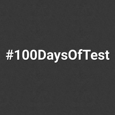 #100DaysOfTest help testers participating in testing and to come closer.