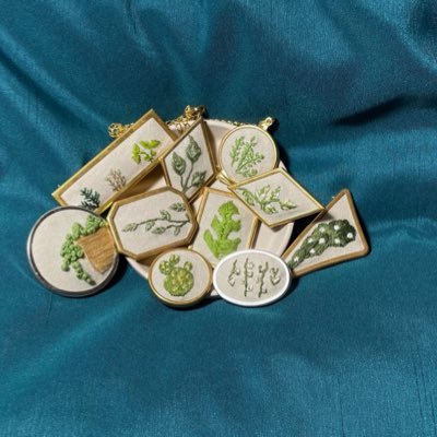 Hand embroidered accessories! I just like making things, check out my Etsy below! they/she