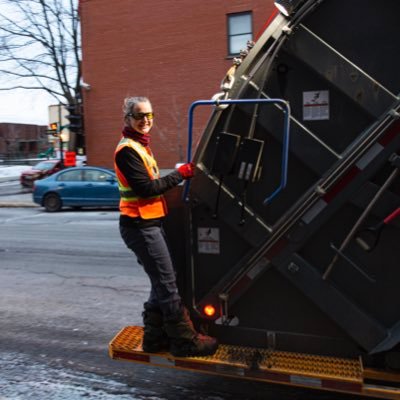 I collect garbage and recycling for the city of montreal