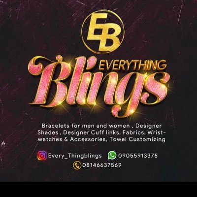 welcome to @Every_Thingblings. Your number one stop for accessories,jewelries, Cuff links,wristwatches & More ☎️ 08146637569 or WhatsApp 09055913375 or send Dm