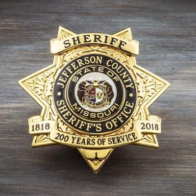 The official Twitter page of the Jefferson County, MO Sheriff's Office (blue check mark or not) under Sheriff Dave Marshak.