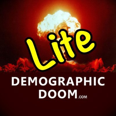 DoomLite's profile picture. A lower-volume Lite™ version of Glenn Campbell’s @DemographicDoom & @BadDalaiLama 🍺 Same great taste. Less filling. 🍻