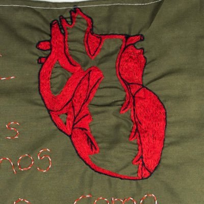 (Un-)Stitching Gazes: an exhibition that explores the reconciliation of former combatants and other people in Colombia and beyond by means of needle and thread