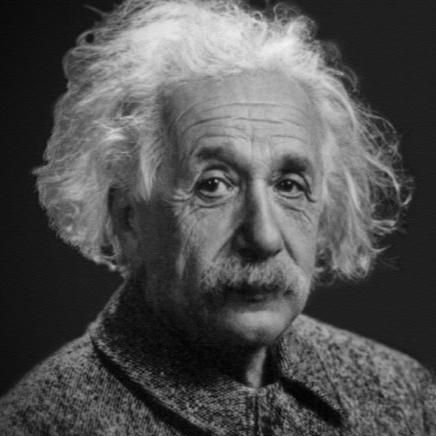 ألبرت أينشتاين اشهر علماء القرن العشرين وهو من أحدث ثورة في الفكر العلمي ..