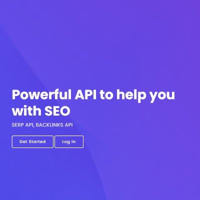 seoserpapi's profile picture. SERP API
BACKLINK API