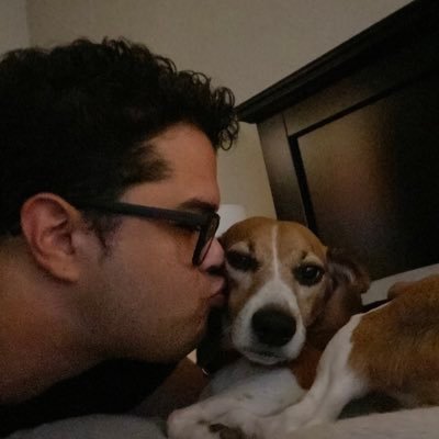 Just a man kissing a dog.... nothing to see here.