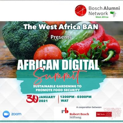 Join the African Digital Summit on Food Security. *Sustainable Gardening to Promote Food Security* 
Date: 30 January 2020.
Click here:
https://t.co/vWPthan1wm