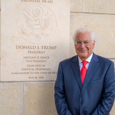 Personal account. Served as US Ambassador to Israel 2017 - 2021. Blessed to be proud husband, father and grandfather. Founder of @friedman_center