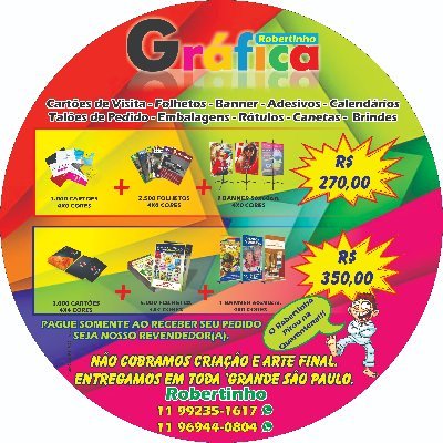 graficatextoart's profile picture. IMPRESSOS EM GERAL...CARTOES, FOLHETOS, FLYERS, BANNERS, CONVITES, NOTAS FISCAIS, CARTAZES, CAPAS CDS, FAIXAS, ADESIVOS, BRINDES, FOTOS, DIGITALIZAÇÃO,