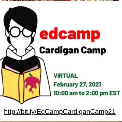 Join school, public, academic, & special librarians for collaborative discussions on the topics that YOU want to address! February 27, 2021 #edcampcardigan2021