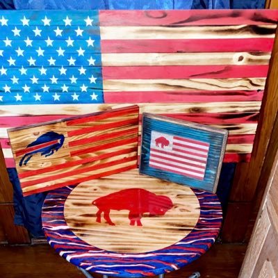 #BillsMafia Come here for hot takes and cool hand-crafted wooden creations. Check out @burninbuffalo on instagram for available products!