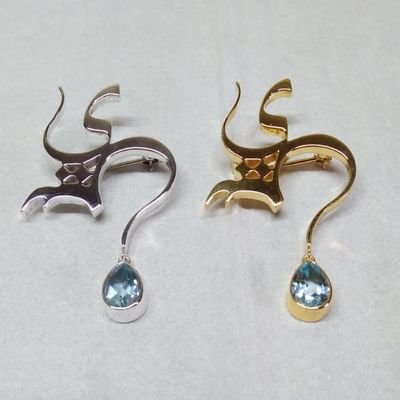 Made in Bali. Concept art jewellery derived from nature. Encasing Unique Gemstones, Meteorite, Rare Fossils, Real Shell, Leaves and Butterfly wings.