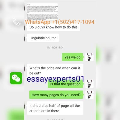 We would like to inform all clients of our 24 / 7 writing service. High quality levels are guaranteed, timely delivery. HMU for more