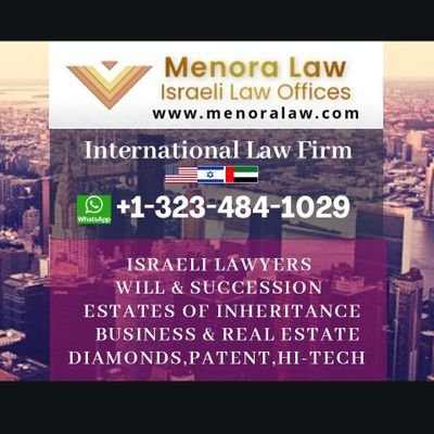 We specialize in Israeli law Worldwide since 2007, With offices in Israel , Los Angeles and remotely worldwide, website: https://t.co/1AO5lDrCwF