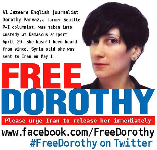 FreeDorothy's profile picture. AJE reporter Dorothy Parvaz went missing after flying to Syria April 29. Syria says she's in Iran. We want her home.