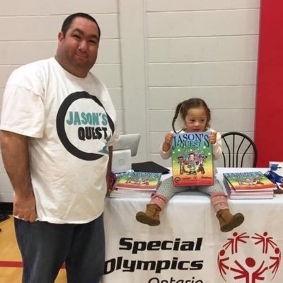 i am special olympic  and motionball Am and special Olympic Ambassador Caledon Charity name Jason's Quest and Volunteer Marathon of Sport Event Director