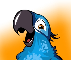 I am the ONLY macaw in the world that CAN'T FLY! Everyone should notice me on Angry Birds Rio!