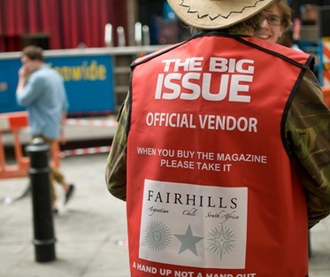The Charity that helps Big Issue Vendors move forward, regain their independence and turn a livelihood into a life.