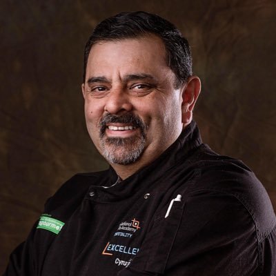 Cyrus Todiwala OBE DL. Chef Owner of Cafe Spice Namaste, Mr Todiwala's Kitchen & Mr Todiwala's Petiscos. Co-founder, Zest Quest Asia. Author & pickle maker.