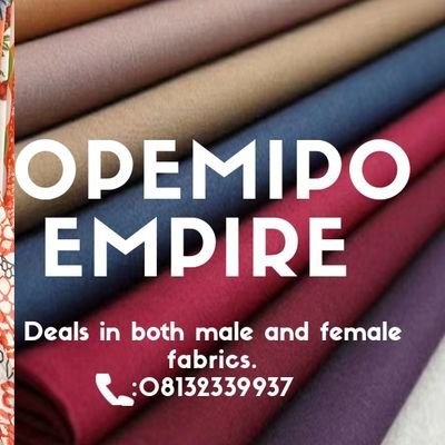 EmpireOpemipo's profile picture. Home of quality fabrics  for both male and female. To buy and place order call us on 09050650342. opemipoempire@gmail.com