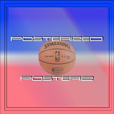 PosterizedPosts's profile picture. Posterized focuses on the merchandising of iconic basketball moments. 
If it looks like it should go on a poster…. We put it on a poster.
