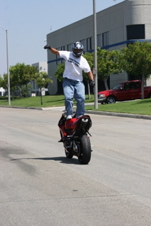 Lots of things I do - Pro Stunt Rider, Surface Supplied Diver, basketball, football, fight, love my wife and kids cuz they are ugly!