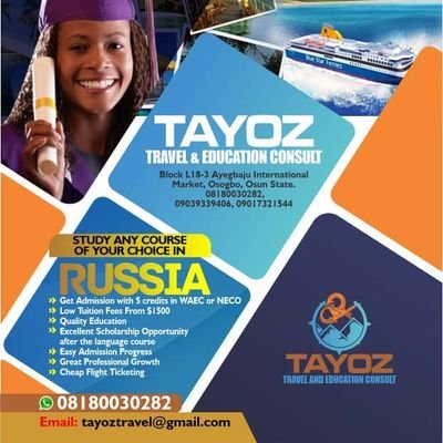 Study at affordable fees in Russia.
Undergraduate and Post graduate courses available.
Contact for more information.