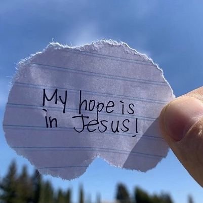 my hope is in Jesus