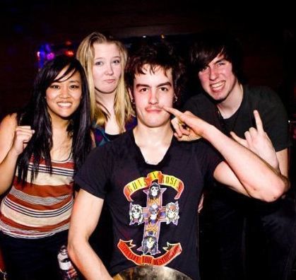 Just a bunch'a #BiOlogists reppin' a sick band! We are @LovinFFI, @joeypohFFI, @AyleysGoatee & @ShadyLyon. Go follow ---- @BIOBAND!