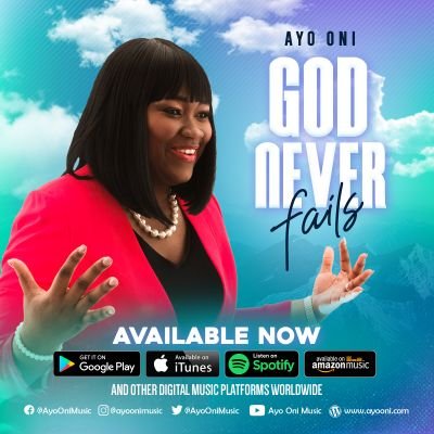 Award-winning recording artist. I am back with a Brand New Single🔥; GOD NEVER FAILS. Click link to download your copy; https://t.co/5fApc9aYgB
