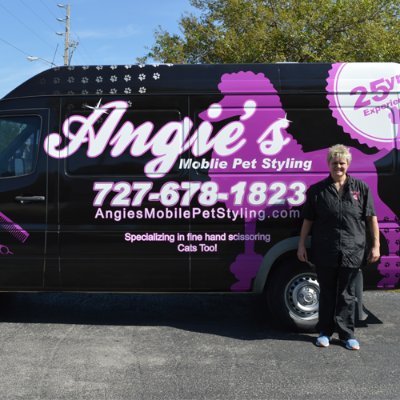 Welcome to Angie’s Mobile Pet Styling. I want all my clients and future clients to know I have been grooming professionally for over 25 years.