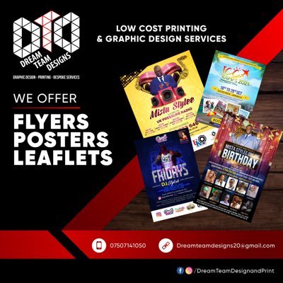 Low Cost Printing and Online Editable Design. Graphic design also available or upload your own design for us to print. UK based, ship worldwide