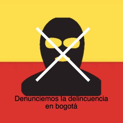 Cuenta creada para denunciar y demostrar a las instituciones que la inseguridad en Bogotá no es ninguna percepción. Es una realidad. HT #inseguridadbogota