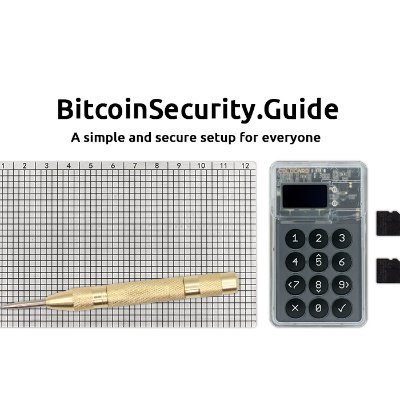 BitcoinSecGuide's profile picture. Learn the MVP of Bitcoin Self Custody at https://t.co/TUAibnlPd1