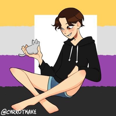 I'm Skip, 22yo, non-binary (they/them) ❤️