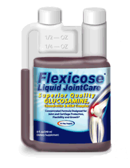 FlexicoseUK's profile picture. Flexicose is a liquid glucosamine complex. Available at many health food shops, osteopaths or physiotherapists. Supported by a 90 day money back guarantee!