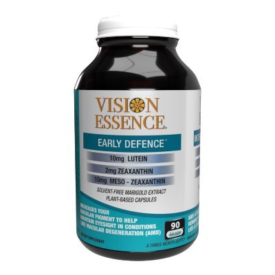 Clean-label Vision Essence Early Defence helps maintain eyesight in conditions related to sun damage, like age-related macular degeneration (AMD) and cataracts