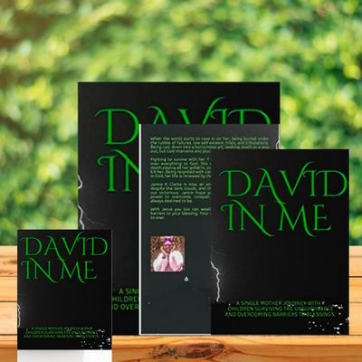 Author of David in me, CEO, Mother, Graphic Designer, Life Coach, Evangelist, Podcaster, Writer, Motivational Speaker.
